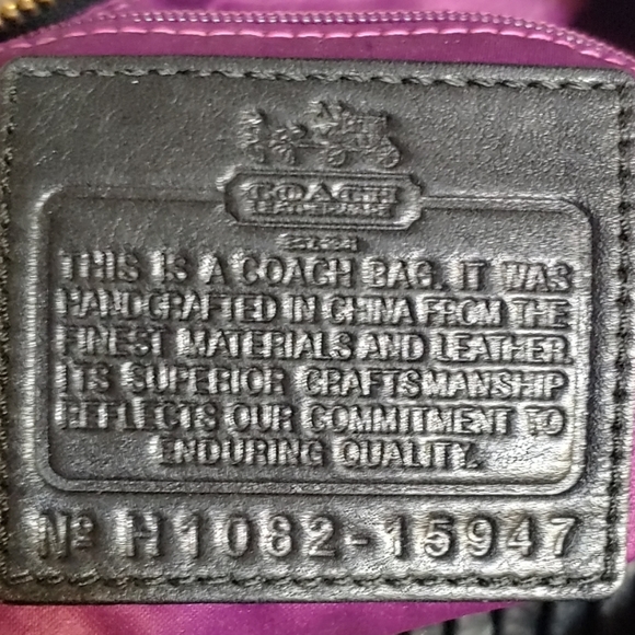 Coach Madison Sophia Black Gathered Italian Leathe - Picture 3 of 7